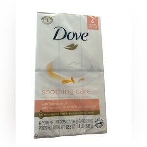 DOVE SOOTHING CARE Moisturizing Beauty Bar Soap for Sensitive Skin 6 Bar Pack